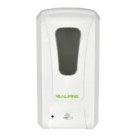 Hand Sanitizer & Soap Dispenser Liquid Gel 1200 mL White ABS Touchless Surface Mount 1/Each