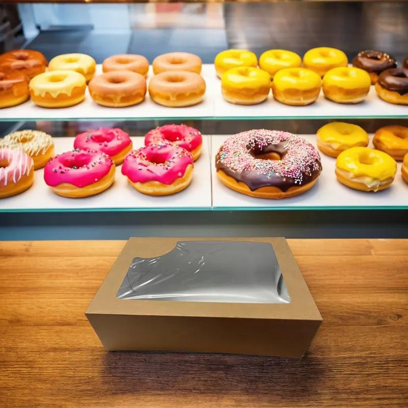 Donut Box 11.25X8X3.25 IN Glued With Window 140/Case