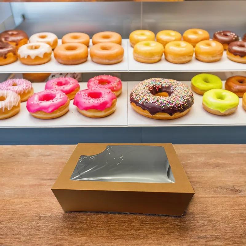 Donut Box 11.25X8X3.25 IN Glued With Window 140/Case