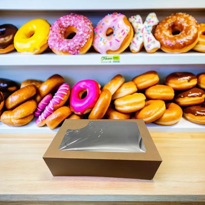 Donut Box 11.25X8X3.25 IN Glued With Window 140/Case