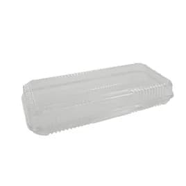 Danish Dessert Container Hinged 13.5X6.875X2.75 IN PET Clear Rectangle 100/Case