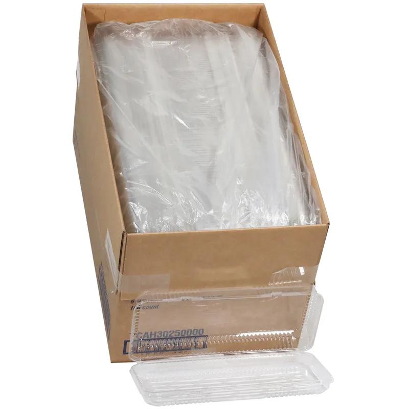 Danish Dessert Container Hinged 13.5X6.875X2.75 IN PET Clear Rectangle 100/Case