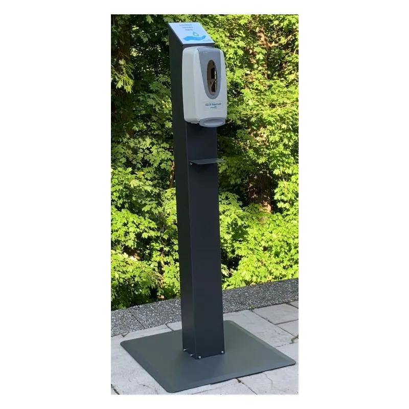 Dispenser Floor Stand Gray Weighted 1/Case