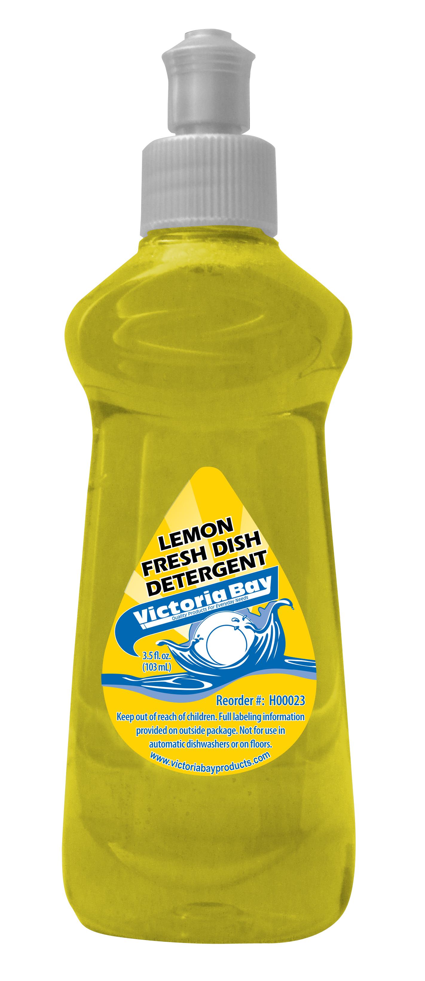 Victoria Bay Lemon Fresh Dish Detergent 3.5 FLOZ 90/Case