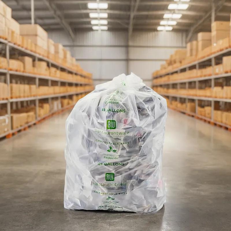 Can Liner 40X46 IN 40-45 GAL Natural Plastic 0.59MIL 250/Case