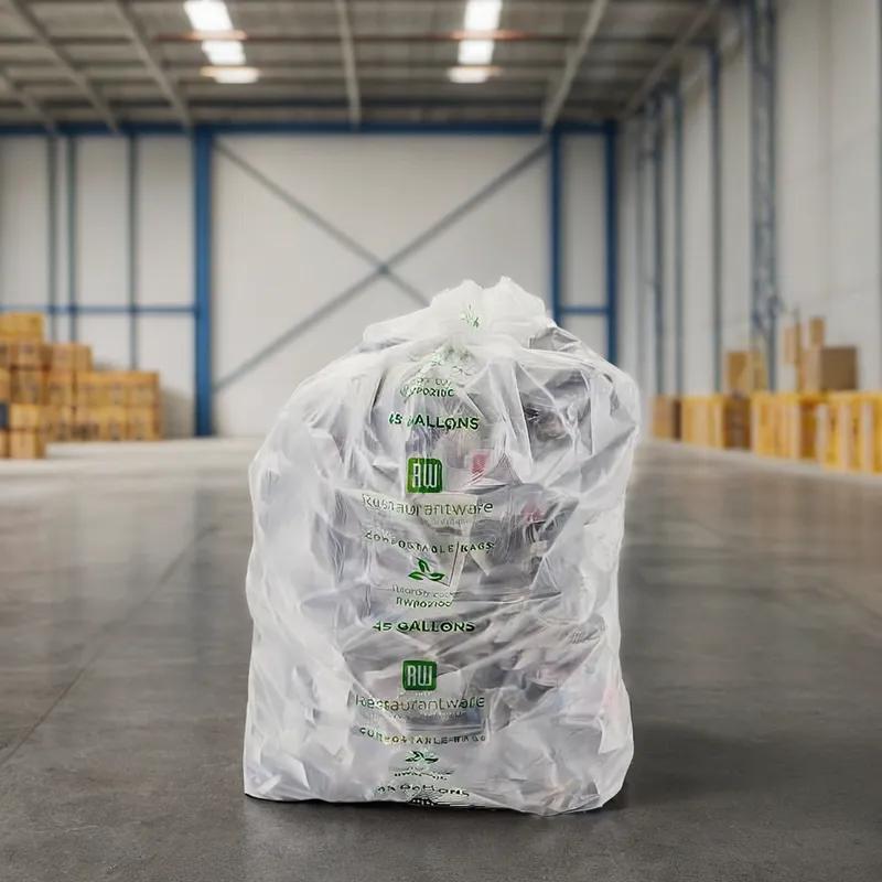 Can Liner 40X46 IN 40-45 GAL Natural Plastic 0.59MIL 250/Case