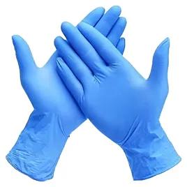 Gloves XS Blue Nitrile Rubber Disposable Powder-Free 100 Count/Pack 10 Packs/Case 1000 Count/Case