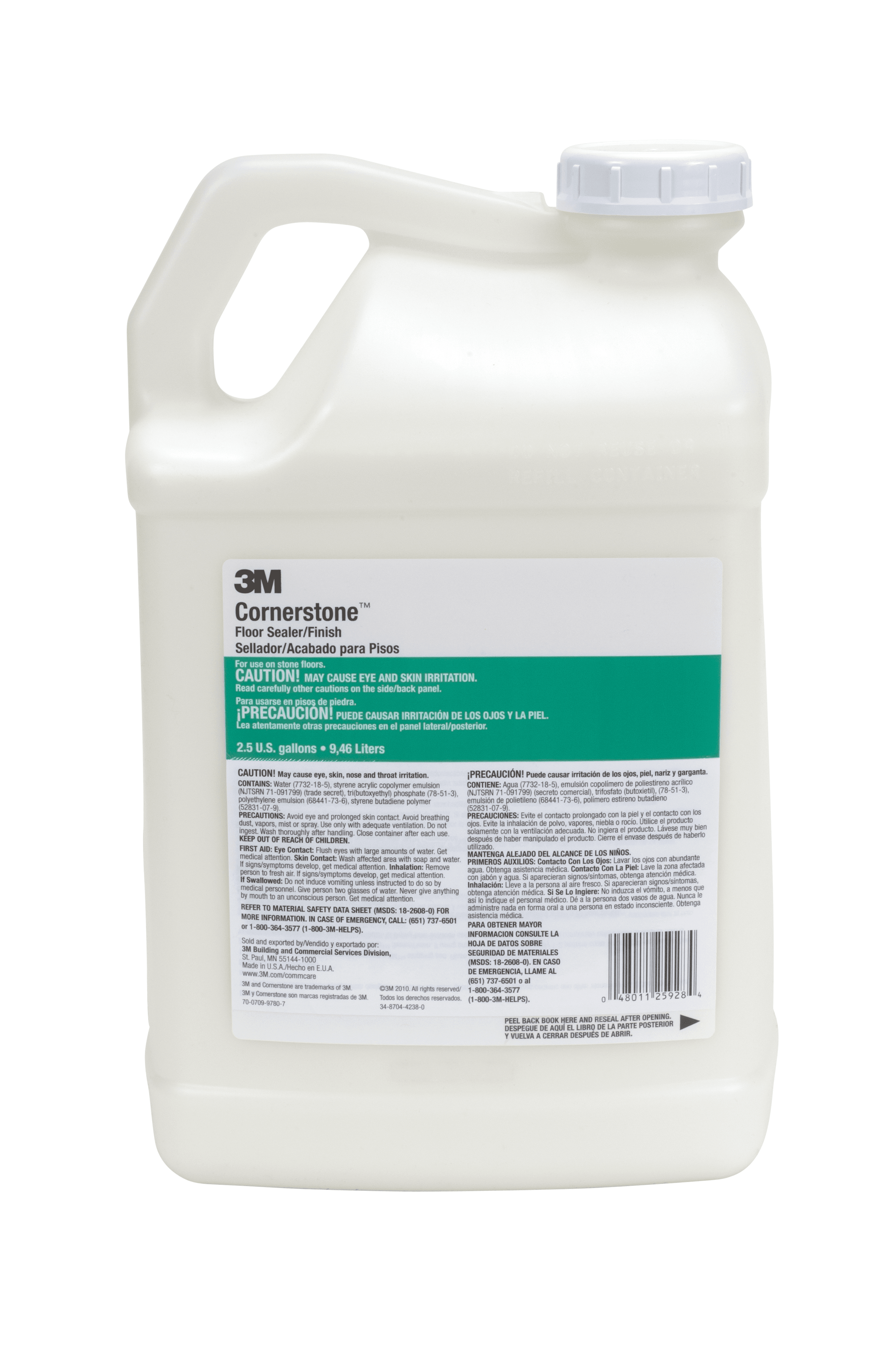 3M™ Cornerstone™ 25928 Floor Sealer & Finish 2.5 GAL 2/Case