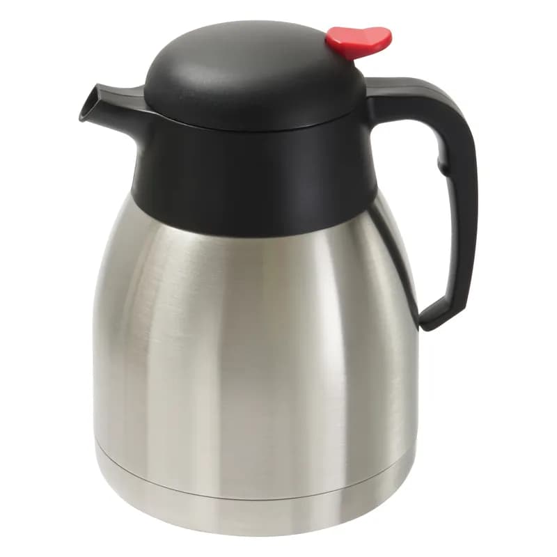 Carafe 6.5X5.375X7.875 IN 1.2 L Stainless Steel Stainless Steel Lined Double-Wall Insulated Push Button 1/Each