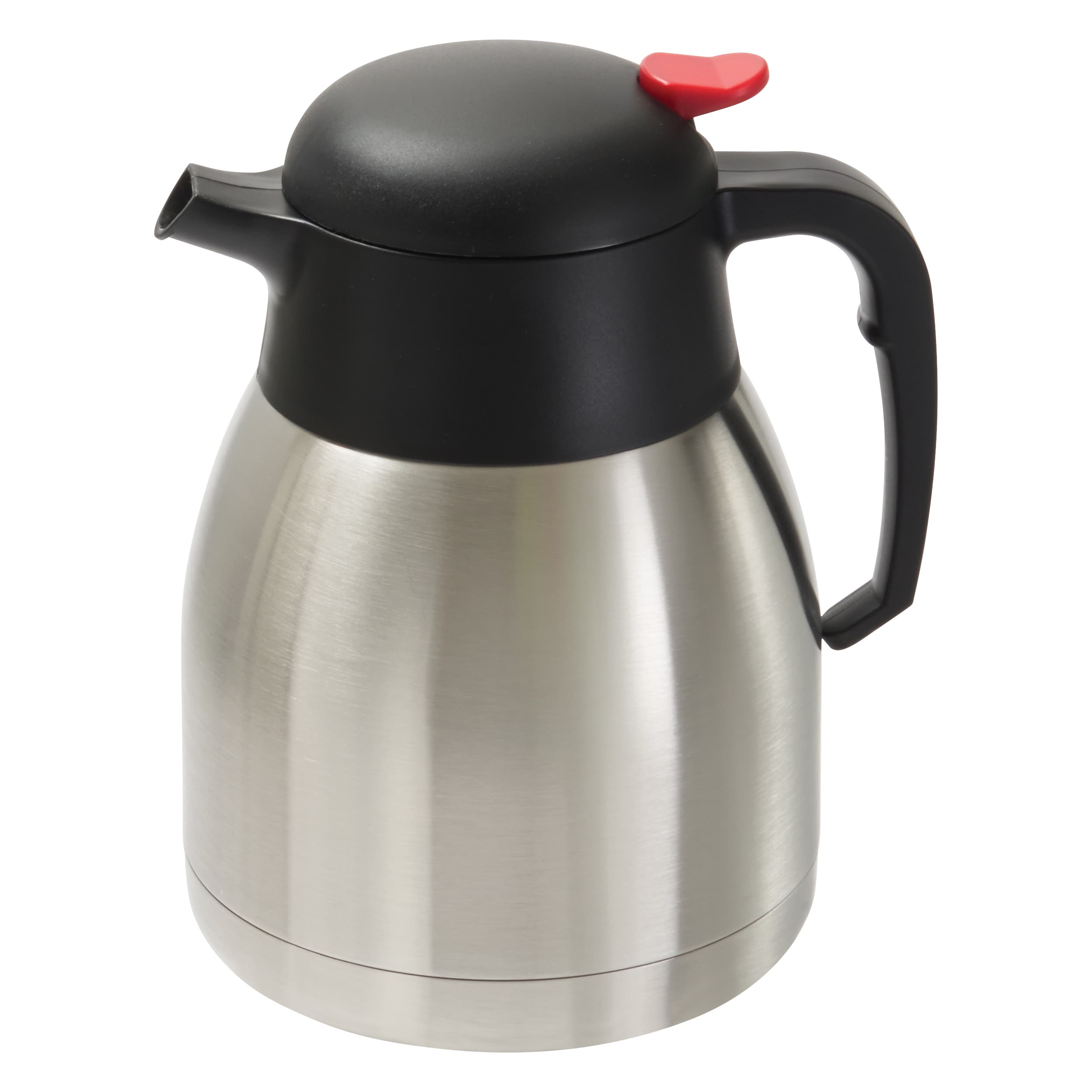 Carafe 6.5X5.375X7.875 IN 1.2 L Stainless Steel Stainless Steel Lined Double-Wall Insulated Push Button 1/Each