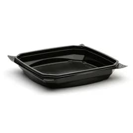 The BOTTLEBOX ® Take-Out Container Base 9X9X1.95 IN PP Black Square 220/Case