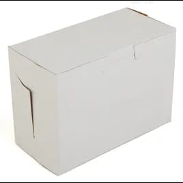 Bakery Box 5.5X2.75X4 IN Clay-Coated Kraft Board White Kraft Rectangle Lock Corner Tuck Top 250/Bundle