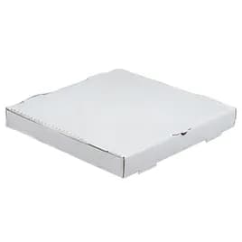 Pizza Box 20X20X2 IN Corrugated Cardboard White Kraft Fluted B-Flute 25/Bundle