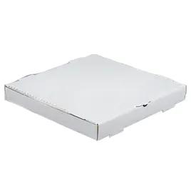 Pizza Box 20X20X2 IN Corrugated Cardboard White Kraft Fluted B-Flute 25/Bundle