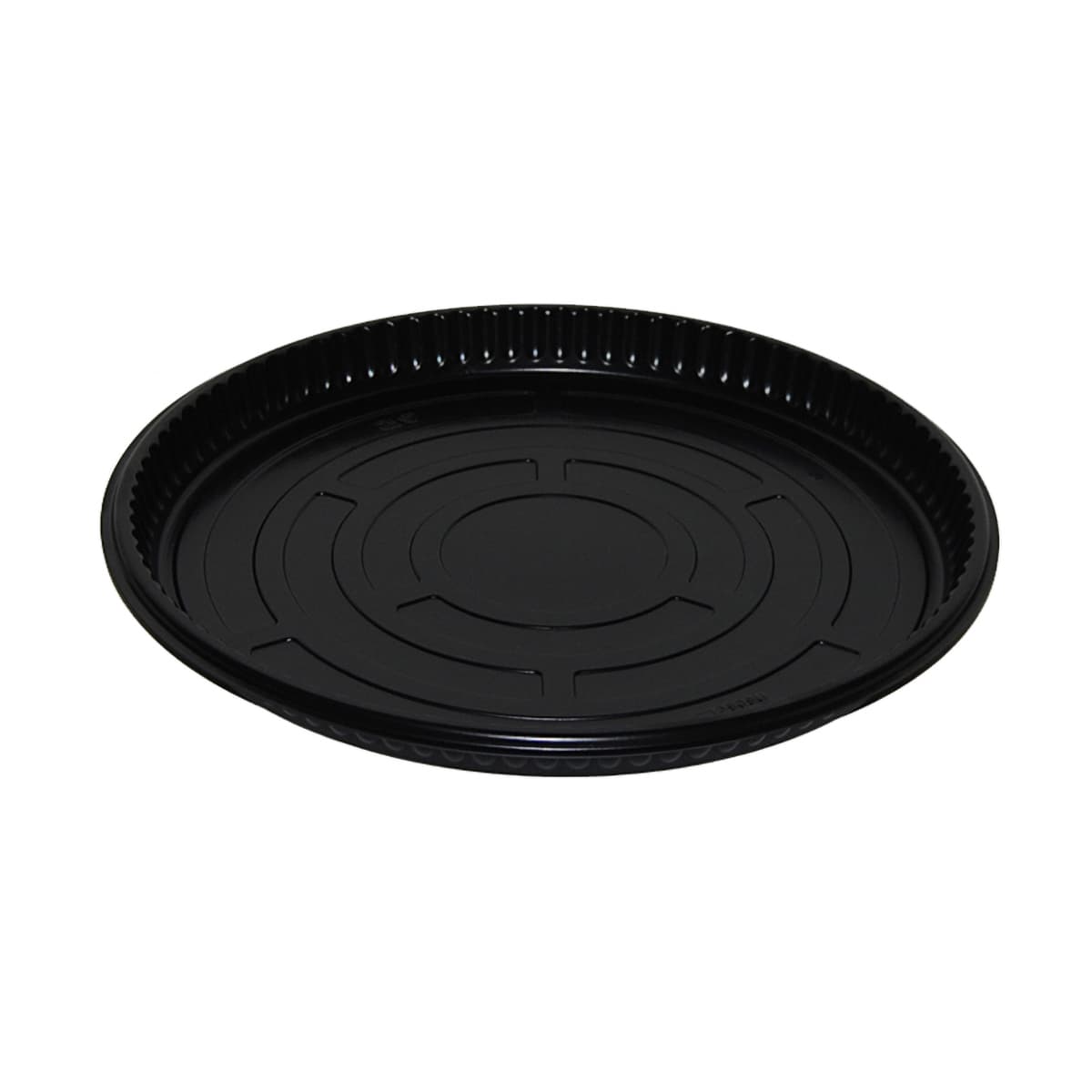 Serving Tray 13 IN CPET Black Round 75/Case