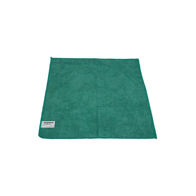 Impact® Cleaning Cloth 16X16 IN Microfiber Green 12/Pack