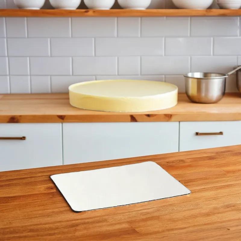 Cake Board 1/8 Size 9.75X7.75 IN Corrugated Paperboard White 200/Case