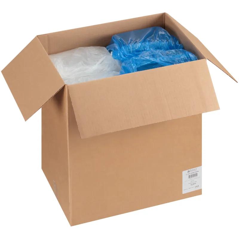 Take-Out Container Base & Lid Combo With Dome Lid Medium (MED) 30 OZ PP Black Clear Rectangle 150/Case