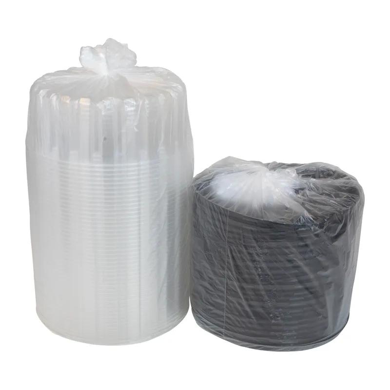 Cake Container & Lid Combo With Dome Lid 9X3.5 IN OPS Clear Black Round Shallow 100/Case