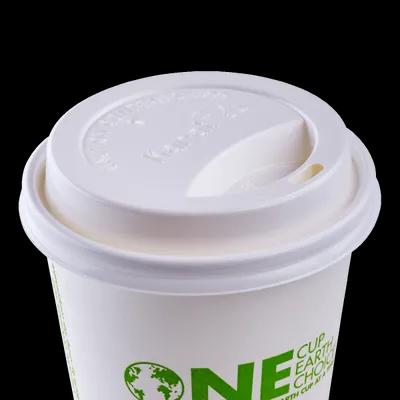 La Segunda Bakery Karat® Lid Dome PP White For 10-24 OZ Hot Cup Sip Through 1000/Case