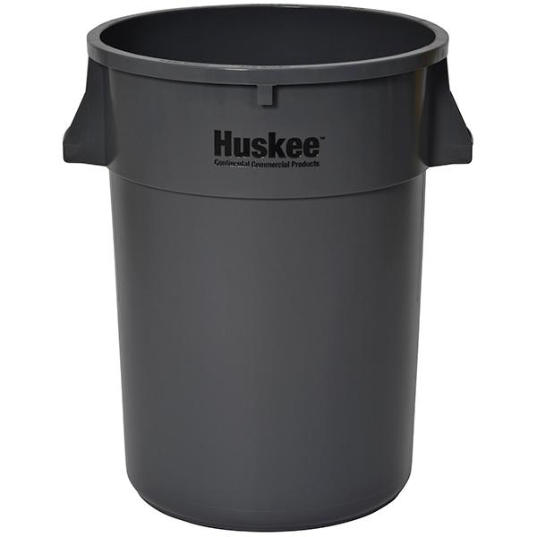 Huskee™ Trash Can 44-176 GAL 176 QT Gray Round Plastic 1/Each