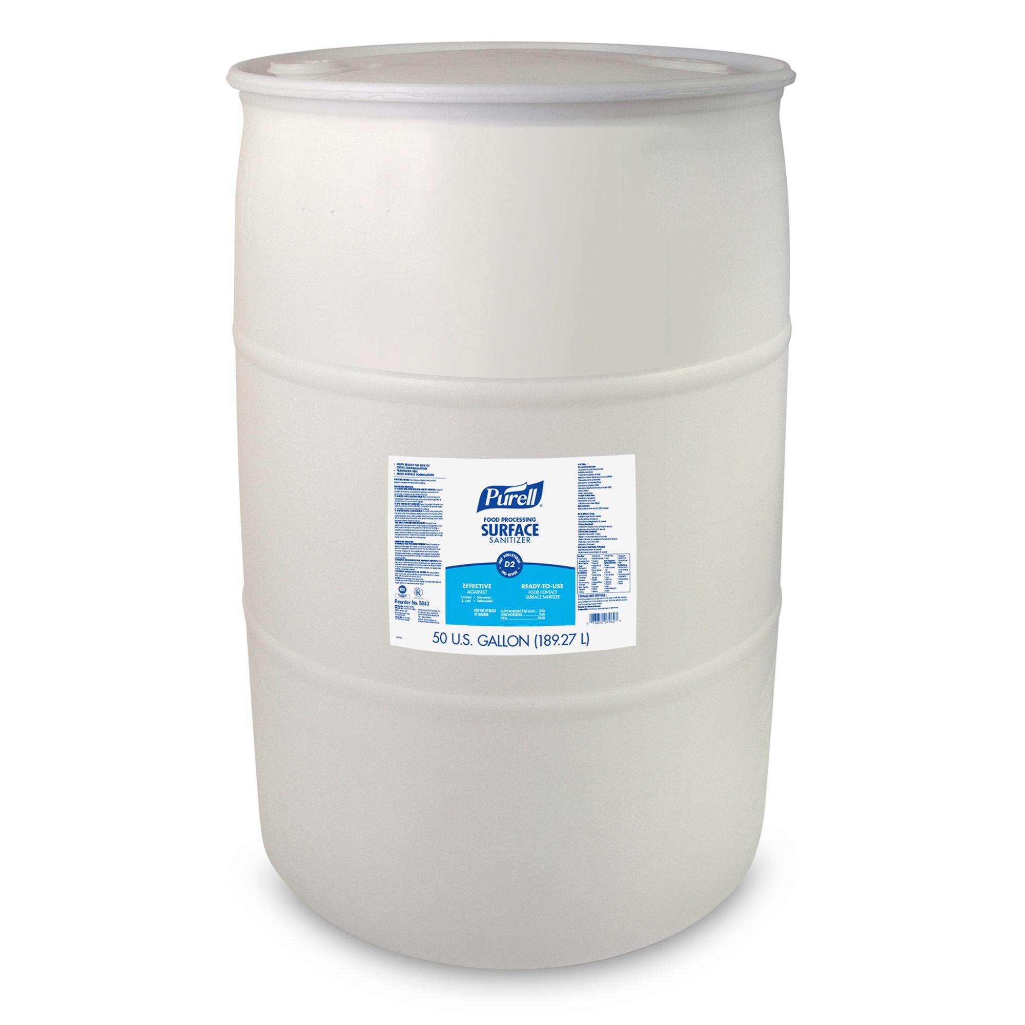 Purell® Surface Disinfectant 23.5X23.5X34.75 IN 50 GAL No Rinse Foodservice Multi-Surface 1/Drum