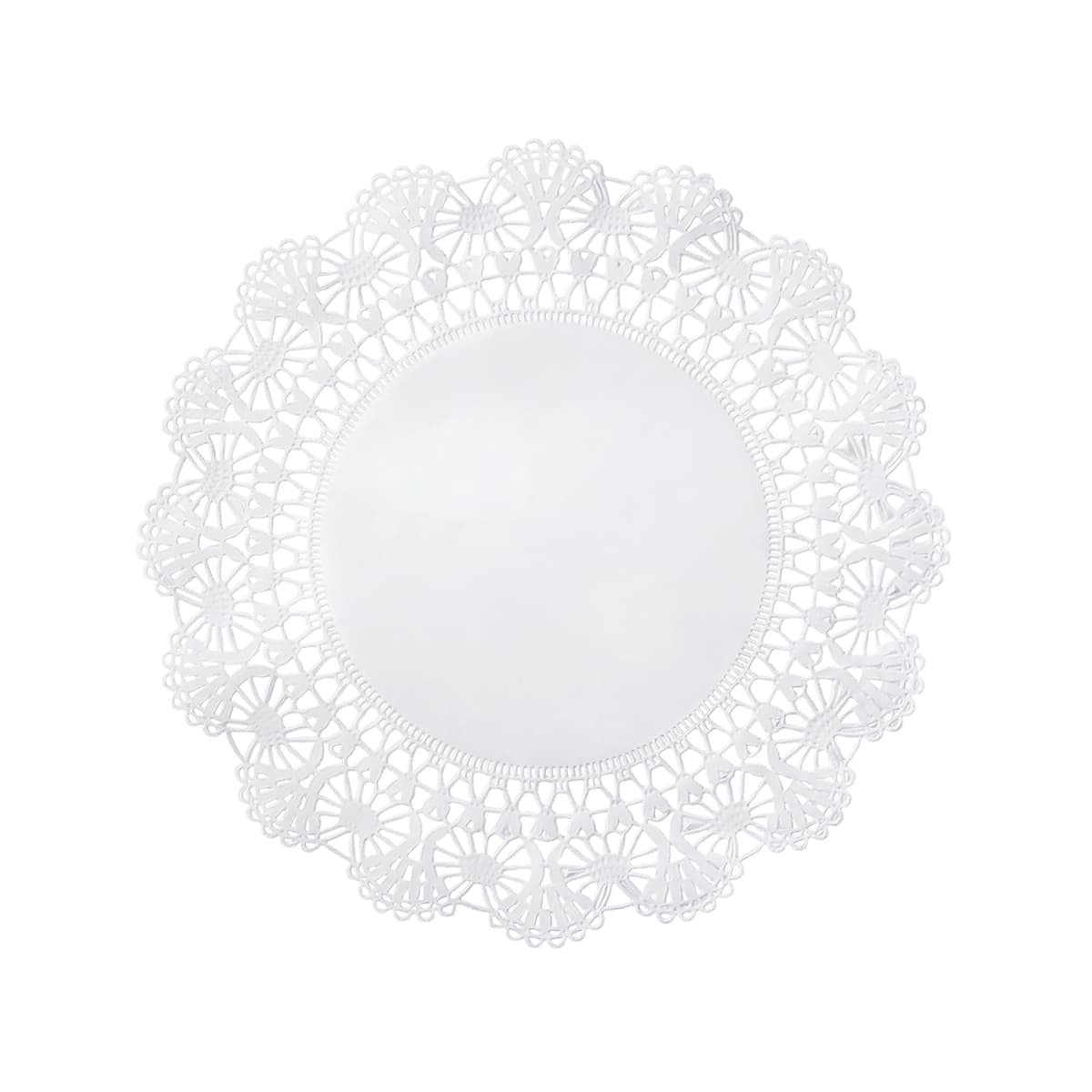 Doily 12 IN Paper White Lace Round 500/Box