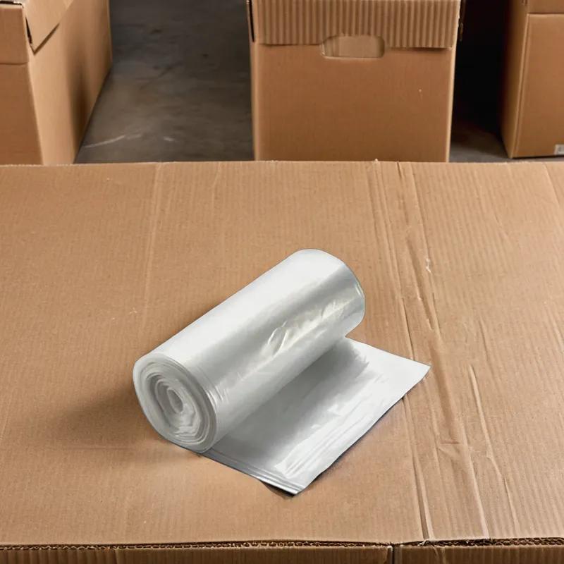Can Liner 62X30X78 IN Clear Plastic 1MIL Roll 100/Roll