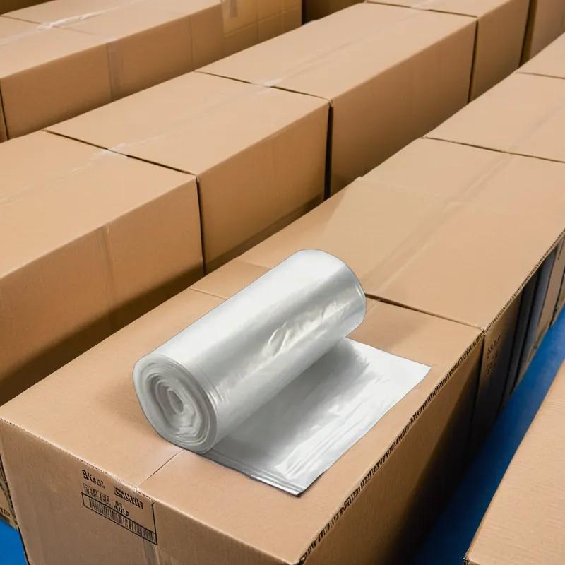 Can Liner 62X30X78 IN Clear Plastic 1MIL Roll 100/Roll