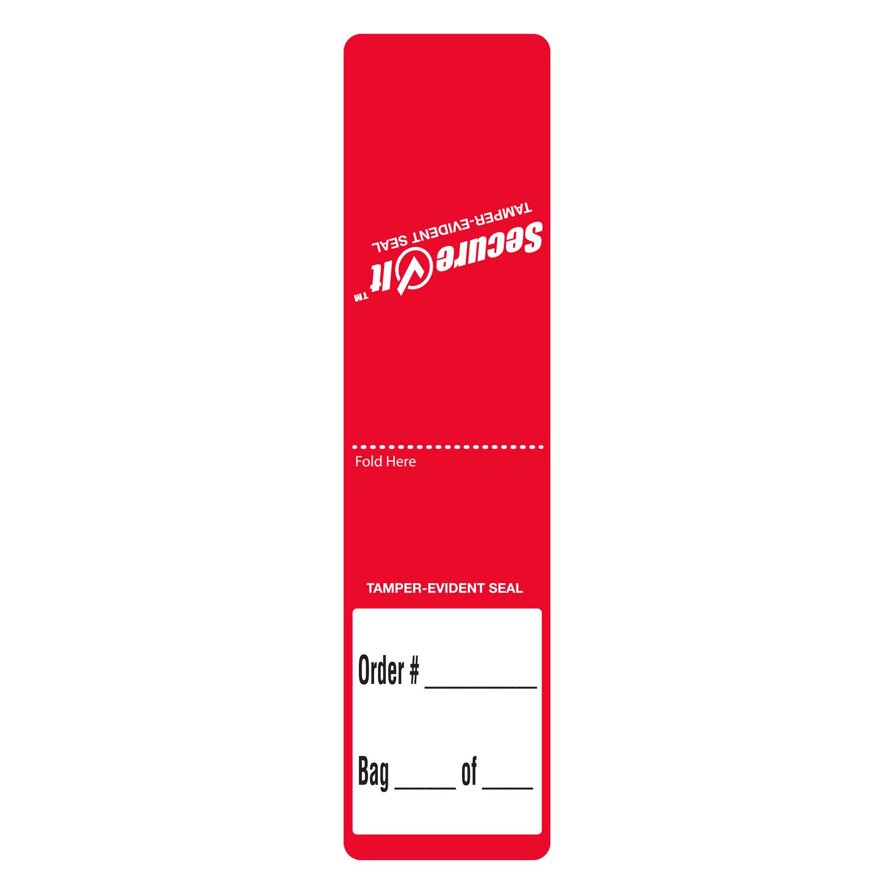 Label 2X6 IN Red Permanent 250CT 500/Pack