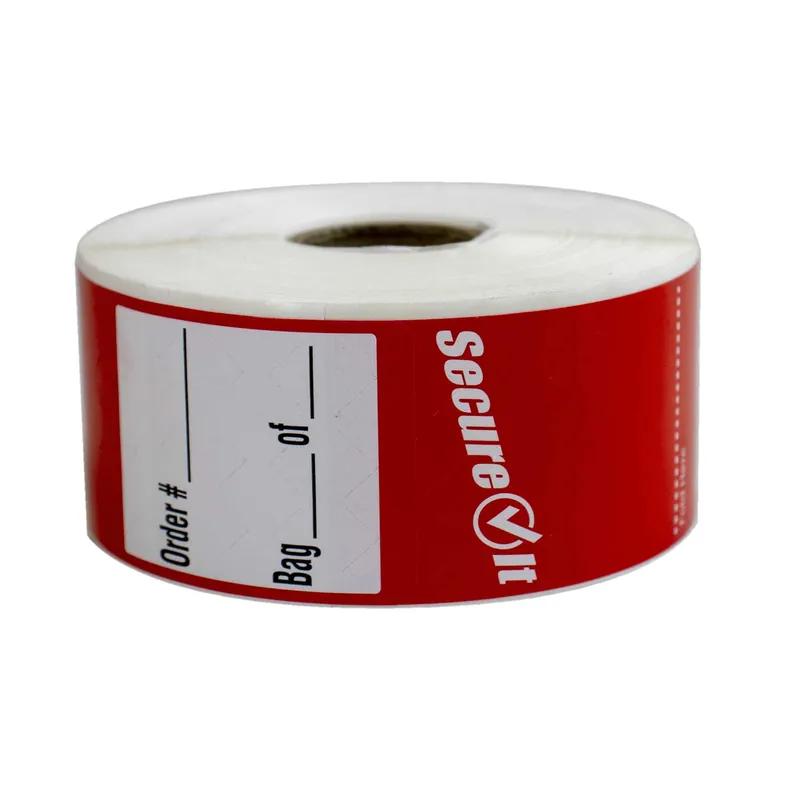 Label 2X6 IN Red Permanent 250CT 500/Pack