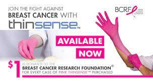 Thinsense™ Gloves Large (LG) Pink Nitrile Powder-Free 1000/Case