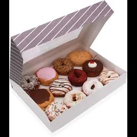 Flat Donut Box 12 CT 19X14X4 IN Paperboard 100/Case