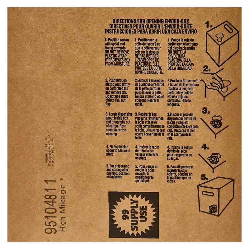 High Mileage® Floor Finish 5 GAL Burnishing Liquid RTU Bag-in-Box (BIB) 25% Solids 1/Case