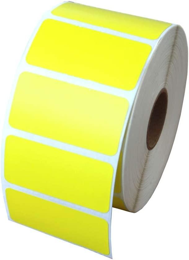 Zebra Markdown Label 3X2 IN Yellow Rectangle 210 Count/Roll 36 Rolls/Case 7560 Count/Case