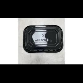 2 Meat Tray 8.1X5.11X1.4 IN PET Black Rectangle 250/Case