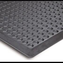 Bubble Mat Anti-Fatigue Floor Mat 36X24 IN Black Nitrile Rubber With Vinyl Foam Backing Beveled Edging 1/Each