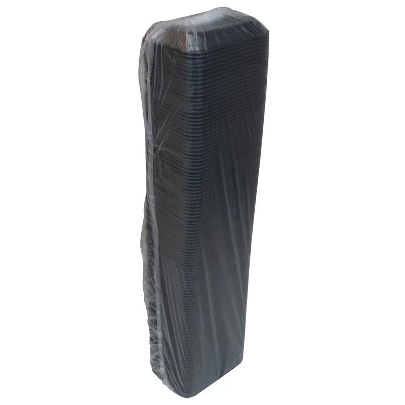 2P Produce Tray 8.33X5.83X1.125 IN Polystyrene Foam Black Rectangle Heavy 400/Case