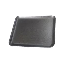 1014 Meat Tray 9.75X14X1 IN Polystyrene Foam Black Rectangle 100/Case