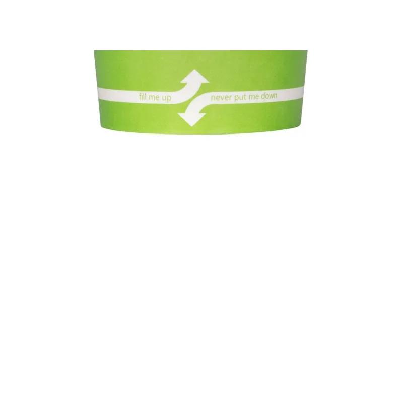 Karat® Food Container Base 4 OZ Double Wall Poly-Coated Paper Green Round 1000/Case