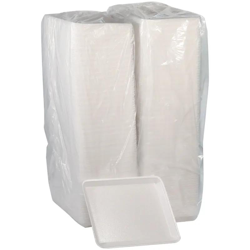 Serving Tray 12X9 IN Polystyrene Foam White Rectangle 250/Case