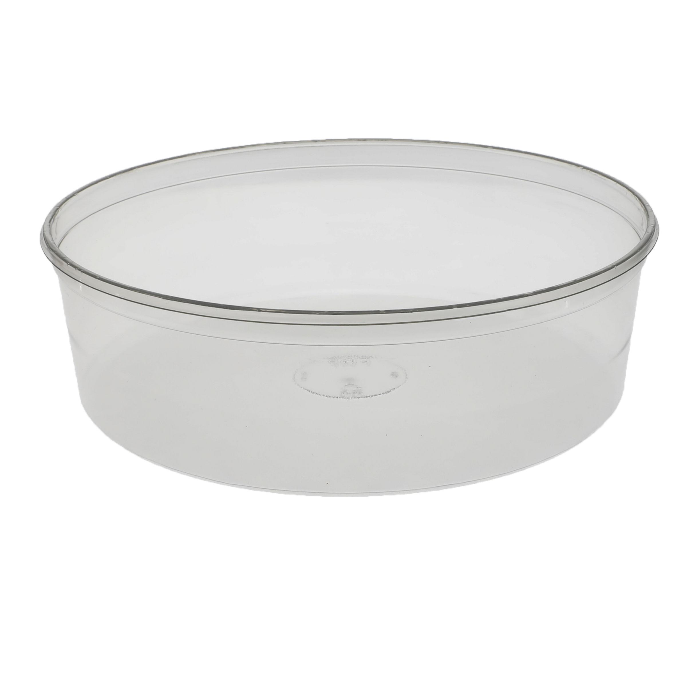 Deli Container Base 96 OZ PET Clear Round 100/Case