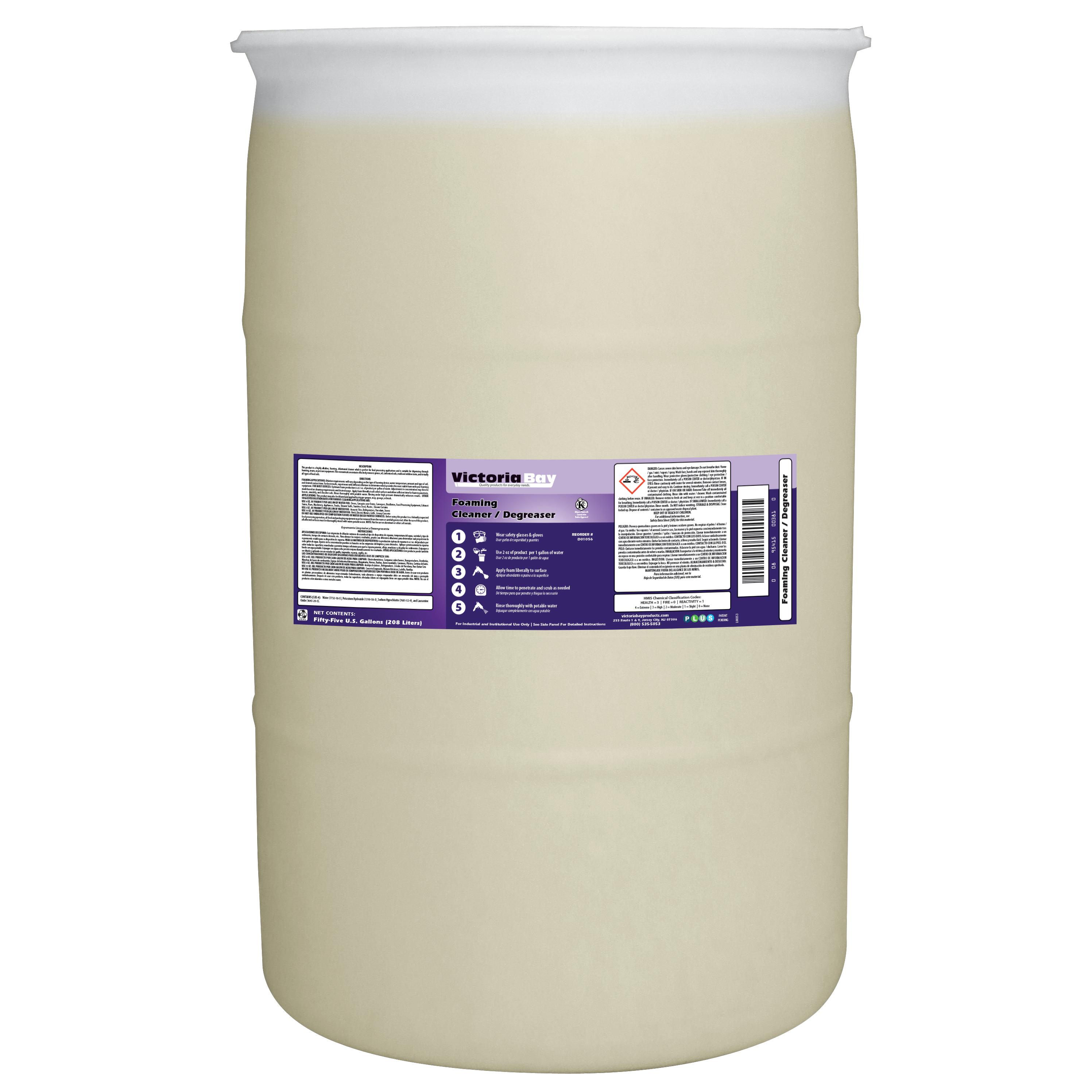 Victoria Bay Foaming Chlorinated Cleaner / Degreaser 55 GAL 1/Drum