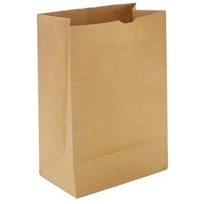 Grocery Bag 1/6 BBL Paper 40/40# With Self-Opening (SOS) Closure Duplex 400/Bundle