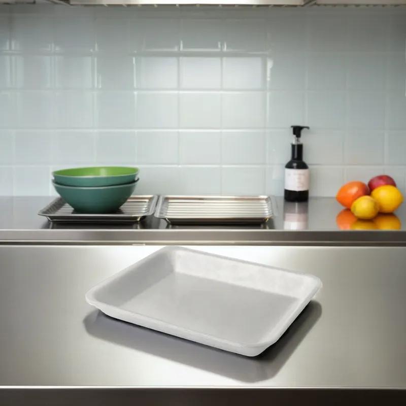 8H Tray Polystyrene Foam White 160GM Padded 400/Case