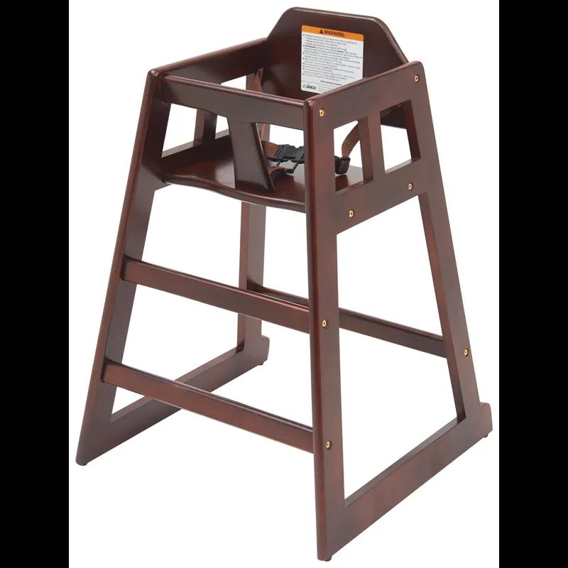 High Chair 20.125X19.375X29.25 IN Mahogany Wood Non-Assembled 1/Each