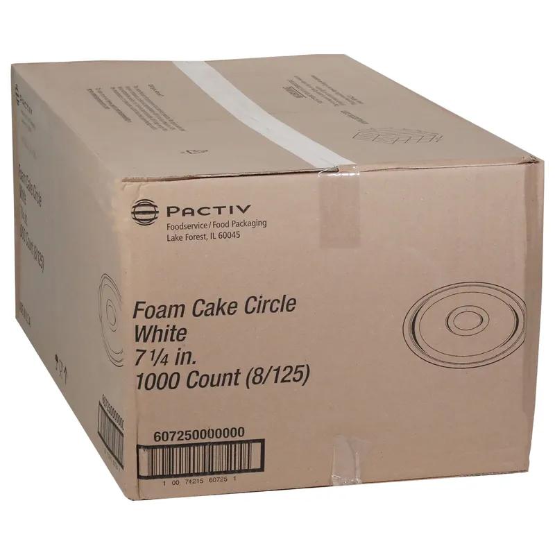 Cake Circle 7.25 IN Polystyrene Foam White Round 1000/Case