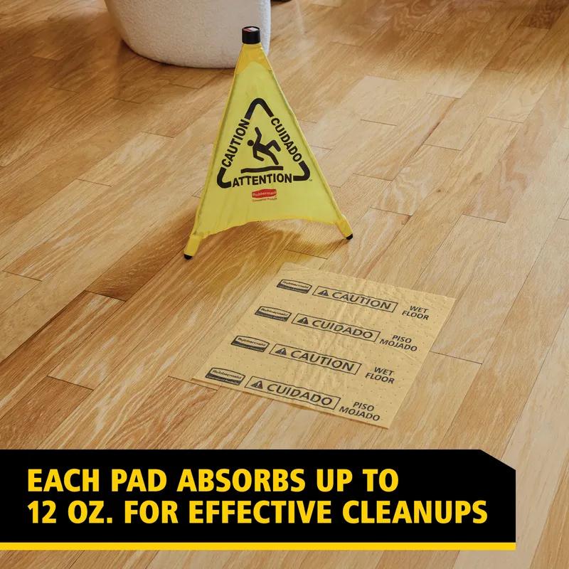 Over the Spill® Spill Pad Yellow 25 Count/Pack 12 Packs/Case