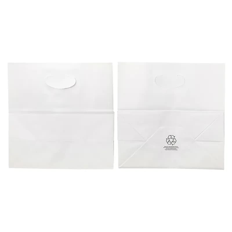 Victoria Bay Bag 11X6X11 IN Paper White With Die Cut Handle Closure Gusset 500/Bundle