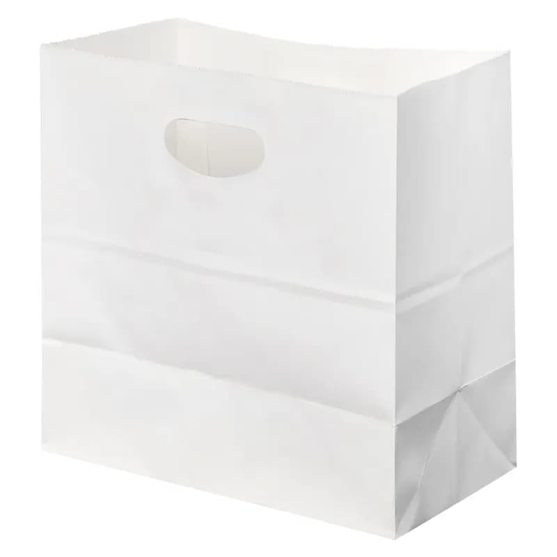 Victoria Bay Bag 11X6X11 IN Paper White With Die Cut Handle Closure Gusset 500/Bundle